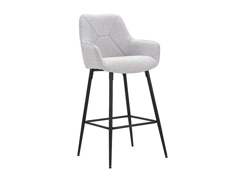 Set mit 2 Hohe Hocker VKH434, Grau, 55x55x109 cm, Kendra Home