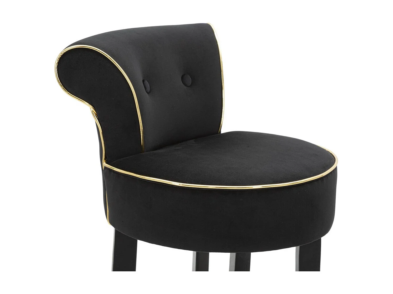 Hoher Hocker VKH442, Schwarz, 46x48x96 cm, Kendra Home