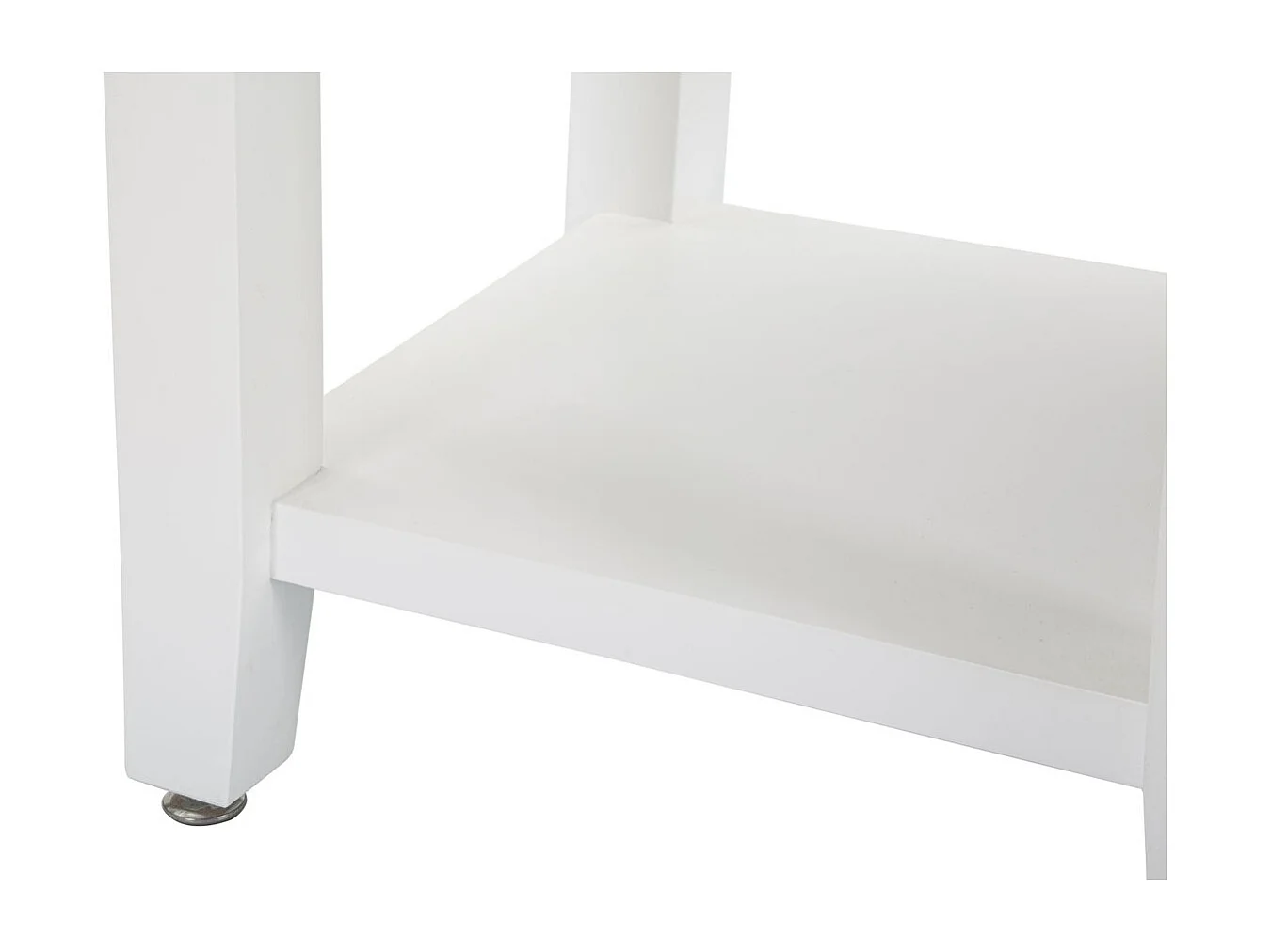 Table de Chevet VKH10, Blanc, 45x40x54 cm, Kendra Home