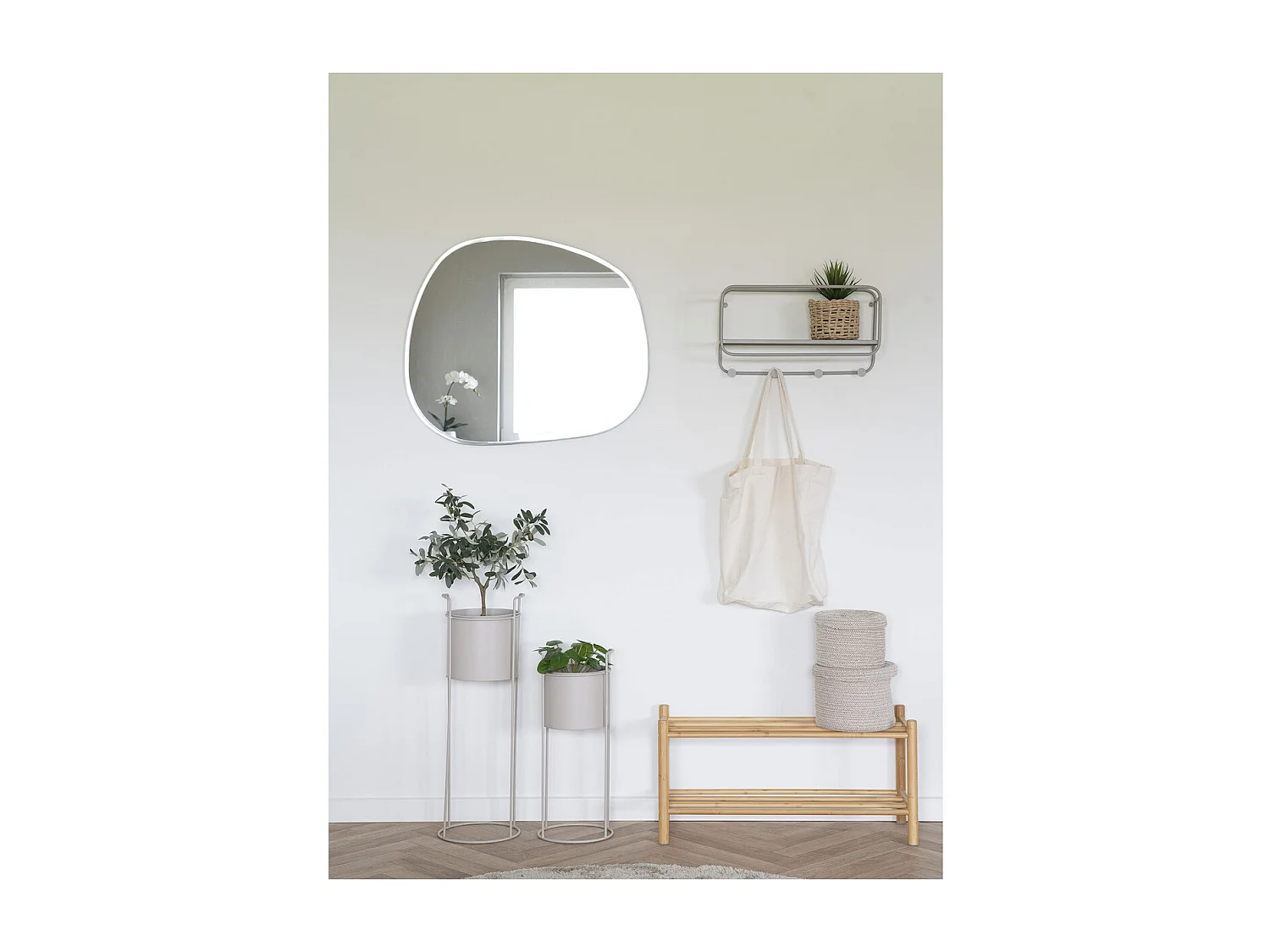 Sapateira Manaus, Castanho, 27x70x33 cm, Kendra Home