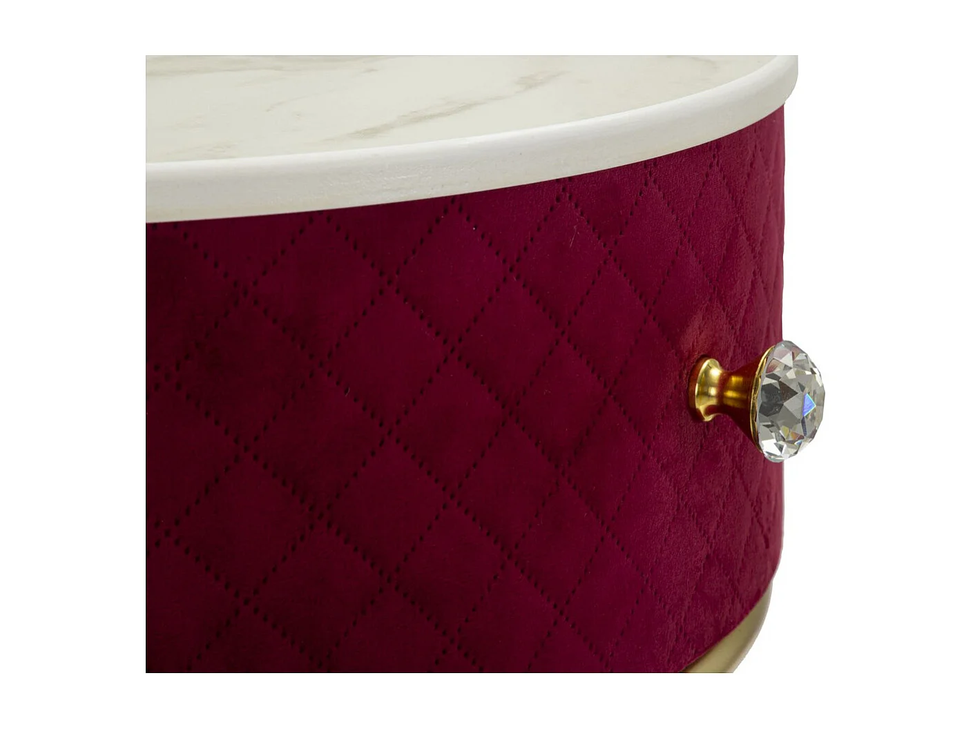 Nachtkastje VKH756, Rood, 52x52x70 cm, Kendra Home