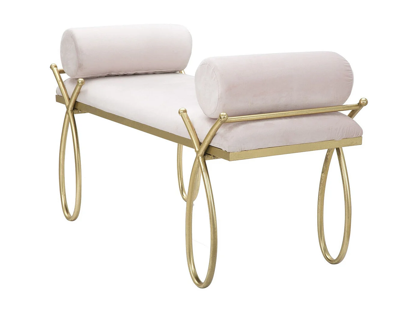 Bank VKH301, Rosa, 112,5x49x53 cm, Kendra Home