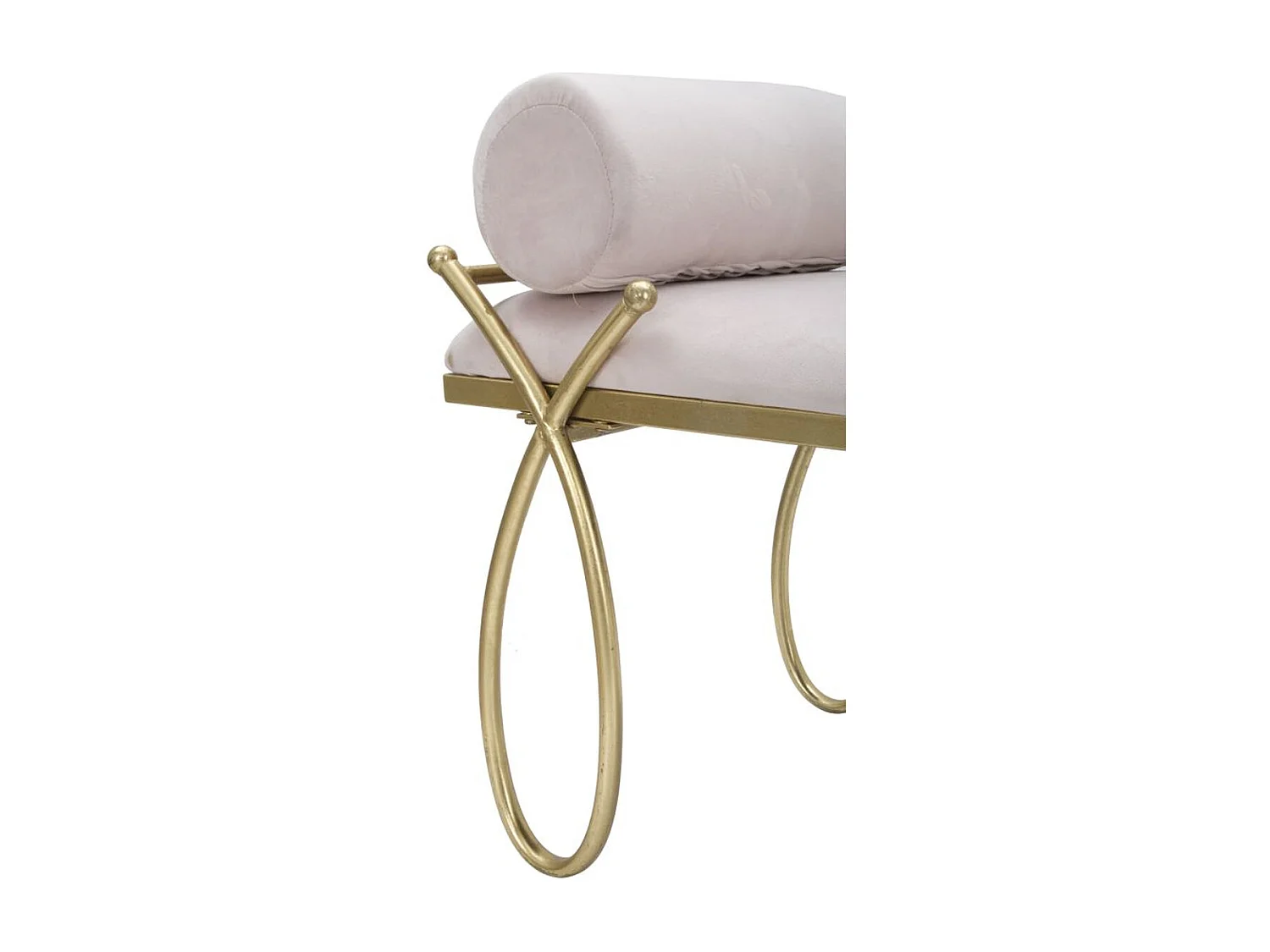 Bank VKH301, Rosa, 112,5x49x53 cm, Kendra Home