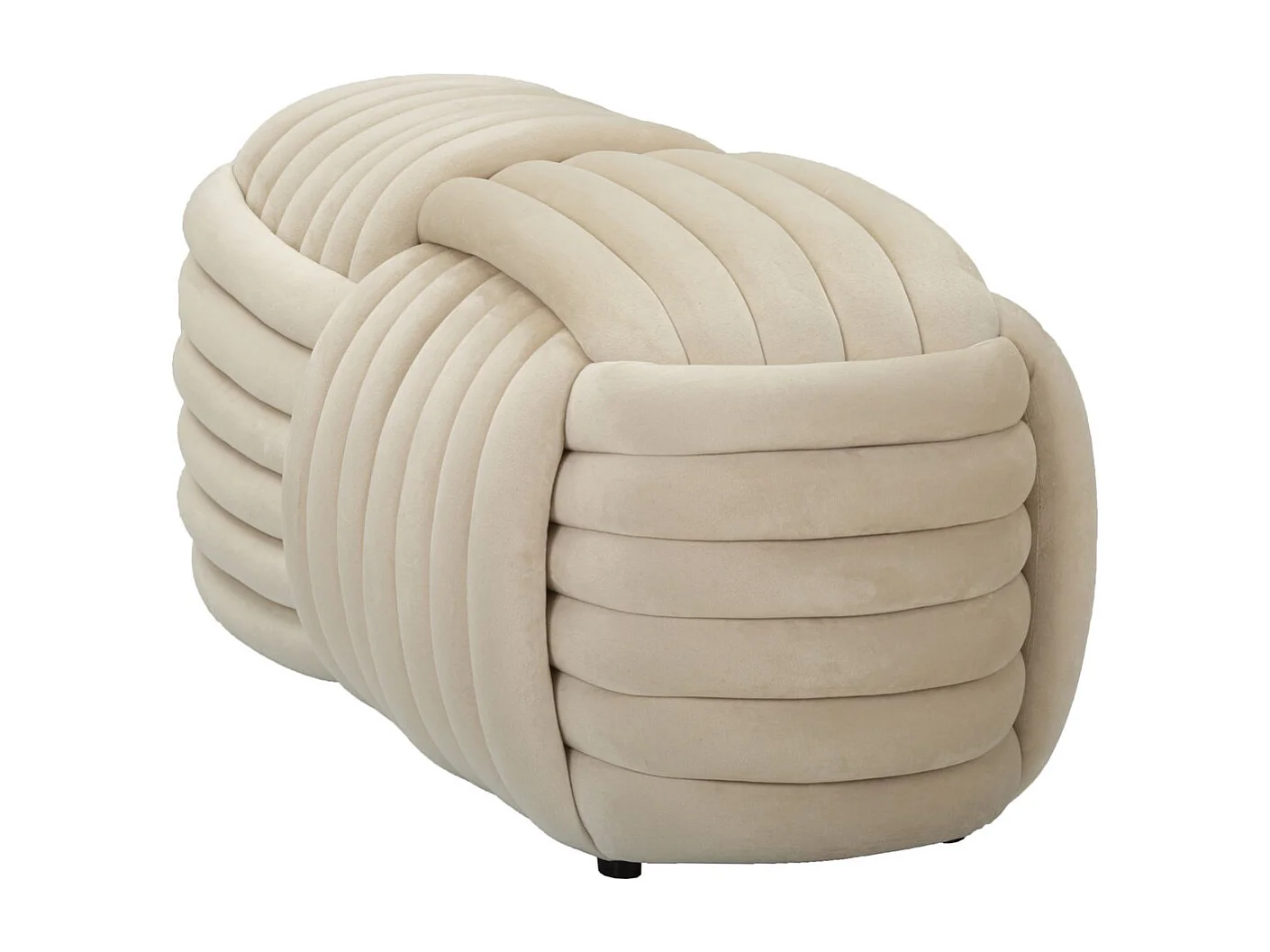 Bank Elleboog 1, Beige, 90x45x45 cm, Kendra Home