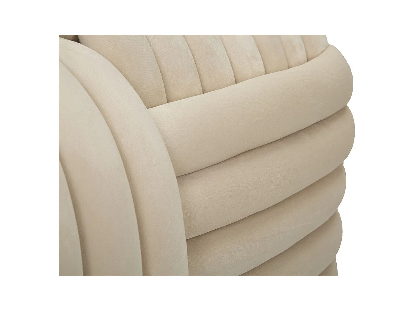 Bank Elleboog 1, Beige, 90x45x45 cm, Kendra Home
