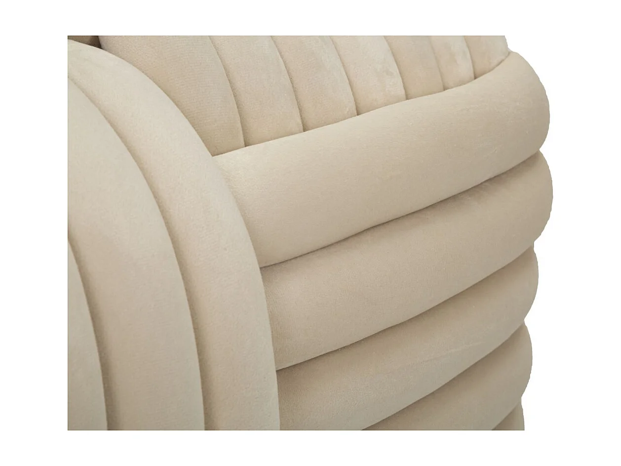 Bank Elleboog 1, Beige, 90x45x45 cm, Kendra Home