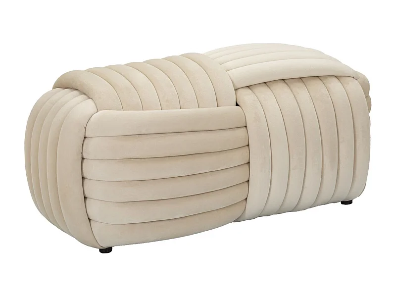 Bank Elleboog 1, Beige, 90x45x45 cm, Kendra Home