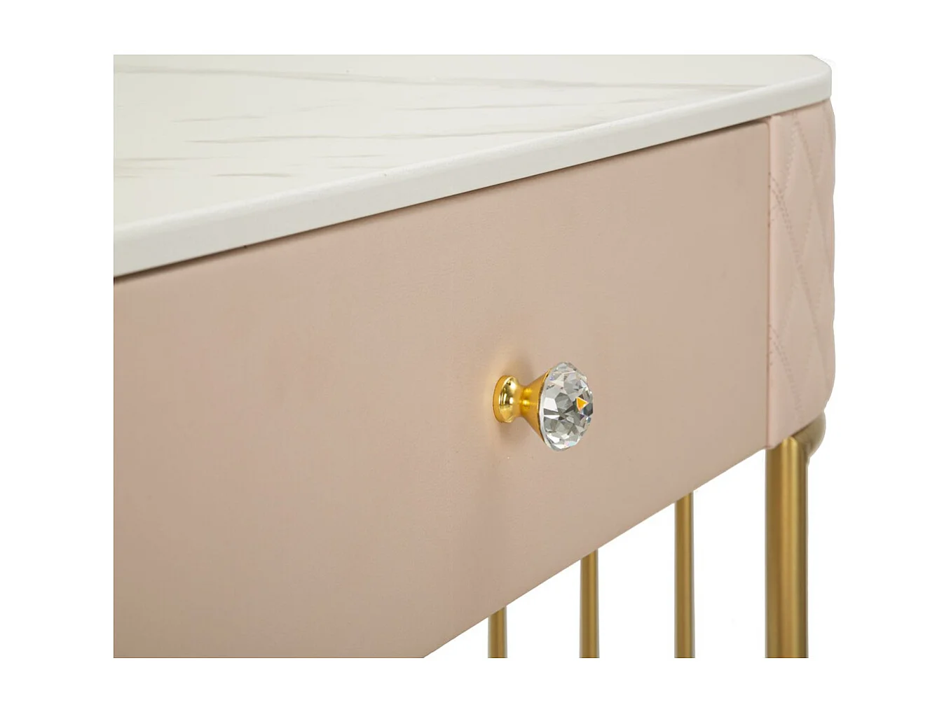 Consola de Maquilhagem VKH22, Cor-de-rosa, 120x40x75 cm, Kendra Home