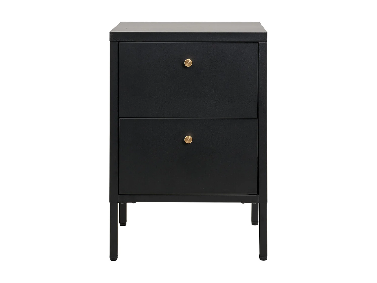 Table de Chevet Dalby, Noir, 40x40x60 cm, Kendra Home
