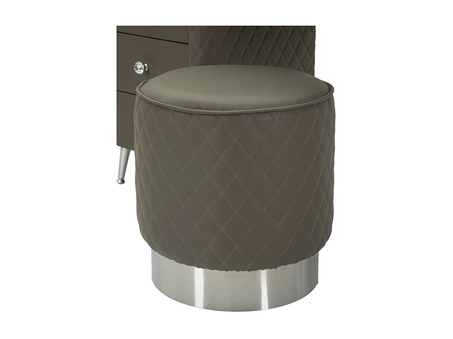 Consola de Maquillaje VKH23, Gris, 120x40x75 cm, Kendra Home