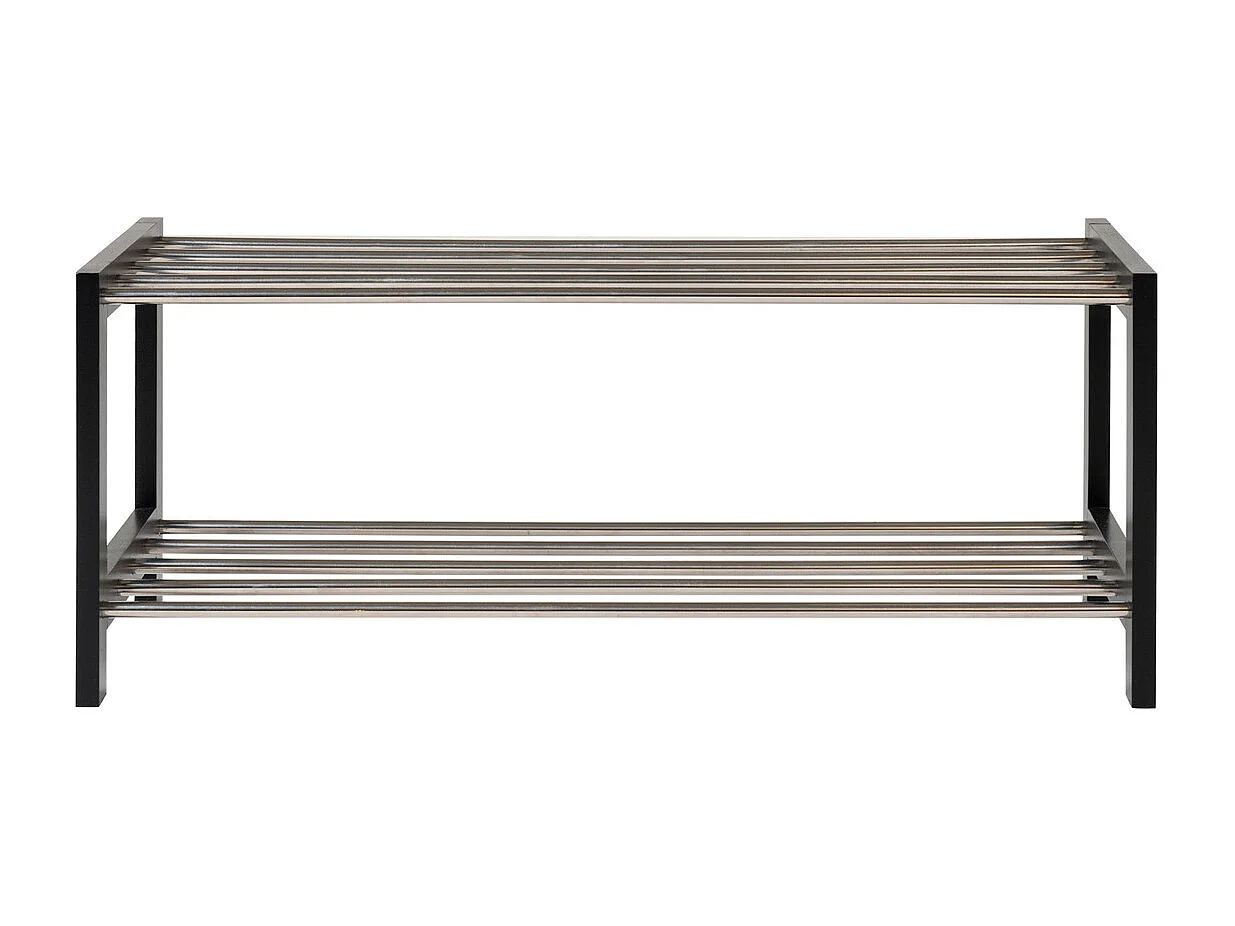 Schoenenrek Padova, Zwart, 78x34x32 cm, Kendra Home