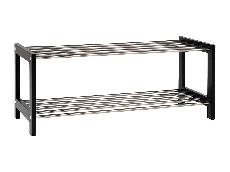 Schoenenrek Padova, Zwart, 78x34x32 cm, Kendra Home