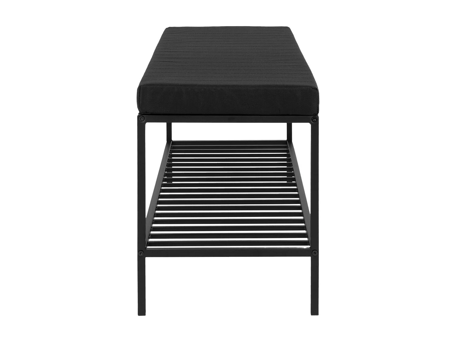 Banc Vita, Noir, 36x100x48,5 cm, Kendra Home