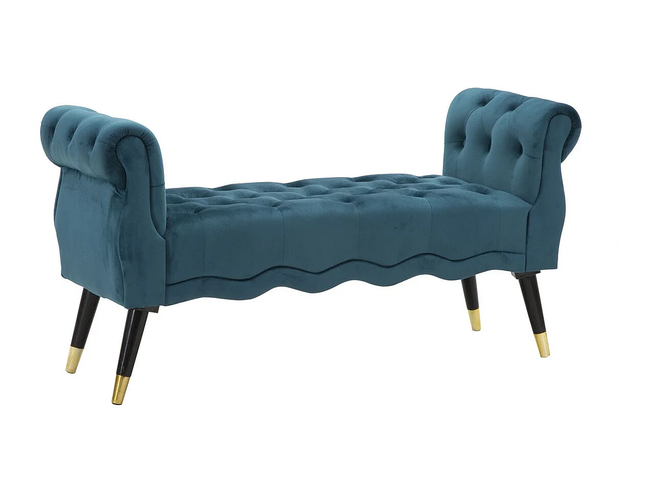 Bank VKH298, Tealgroen, 120x40x60 cm, Kendra Home