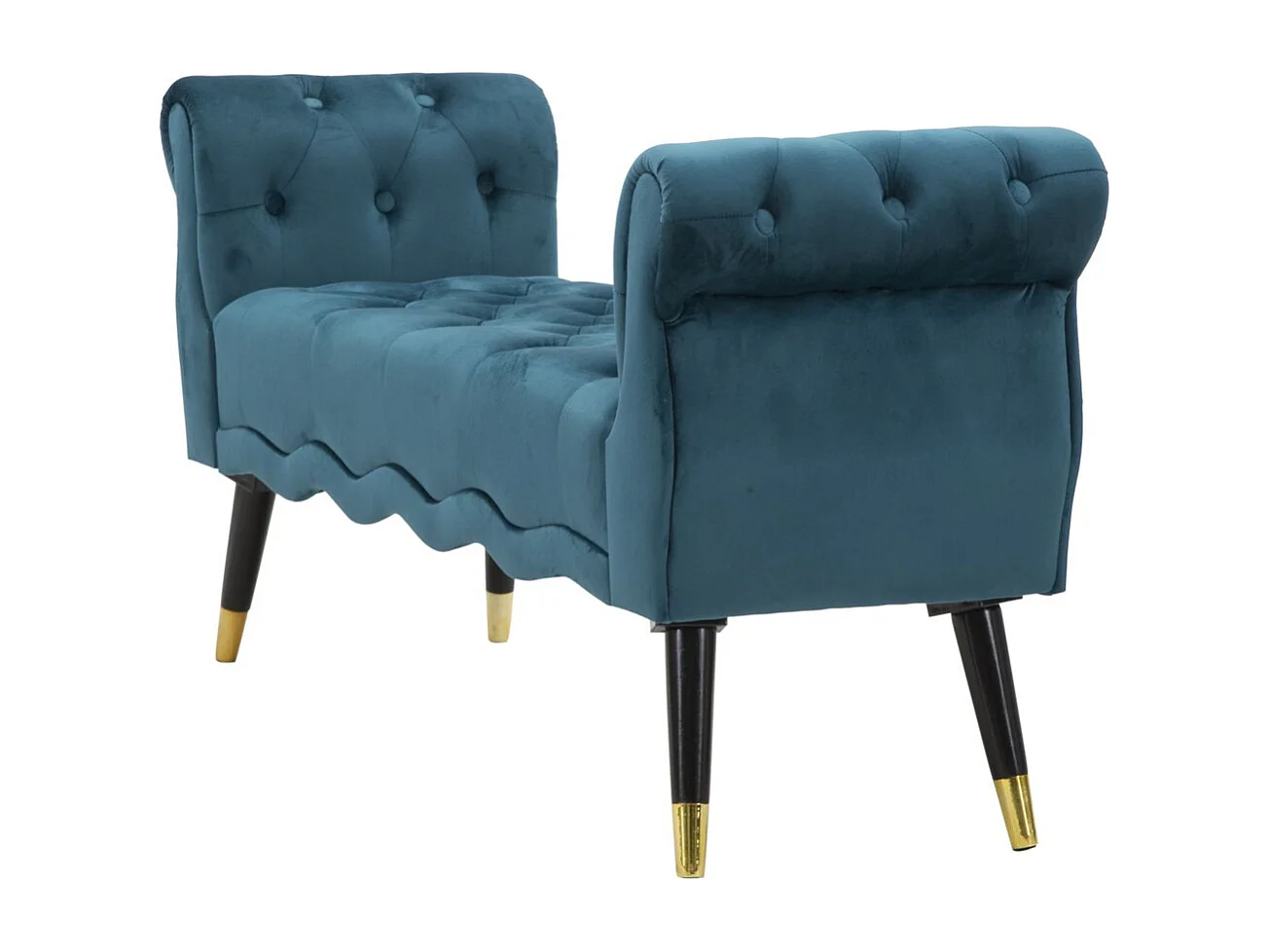 Bank VKH298, Tealgroen, 120x40x60 cm, Kendra Home