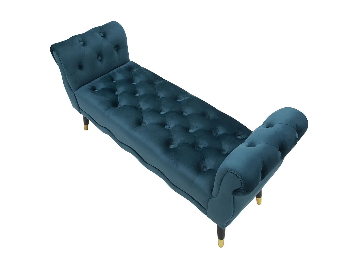 Bank VKH298, Tealgroen, 120x40x60 cm, Kendra Home