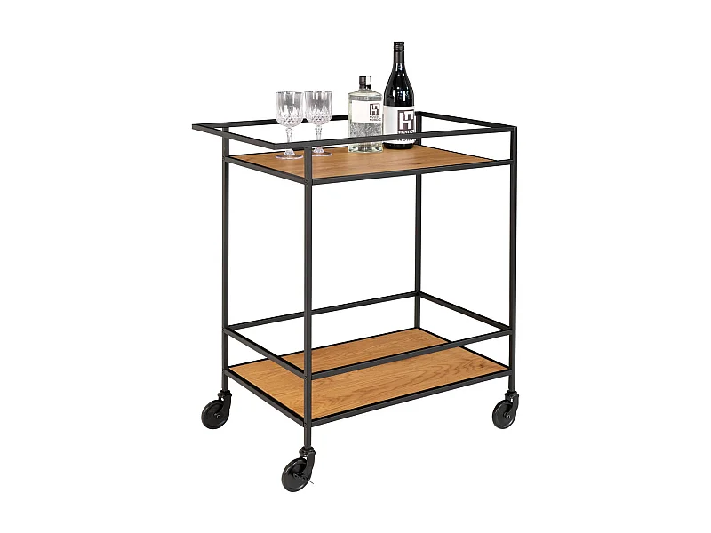 Trolley Vita, Braun, 68x40x79 cm, Kendra Home