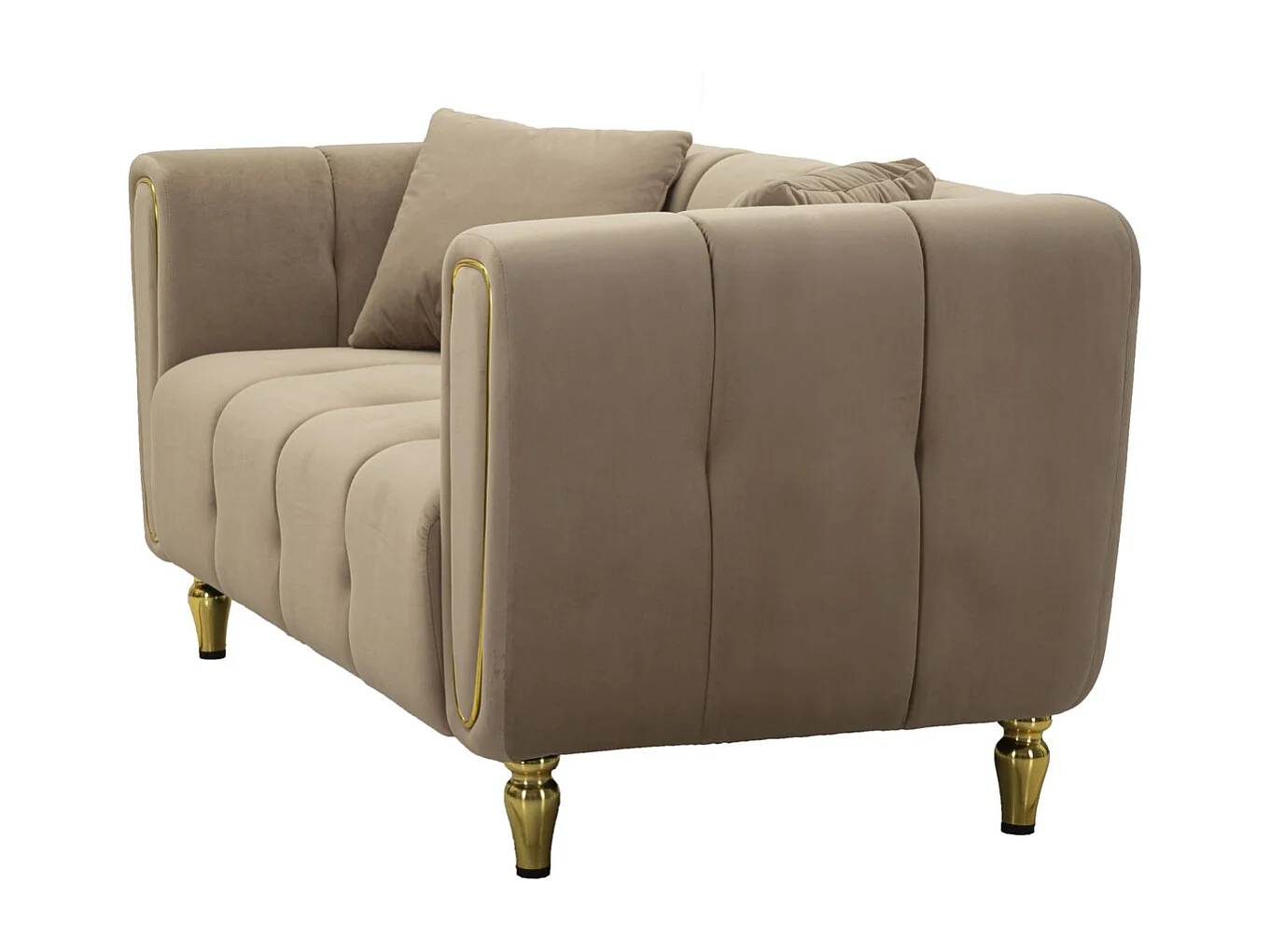 Sofa VKH41, Brązowy, 81x155x71 cm, Kendra Home