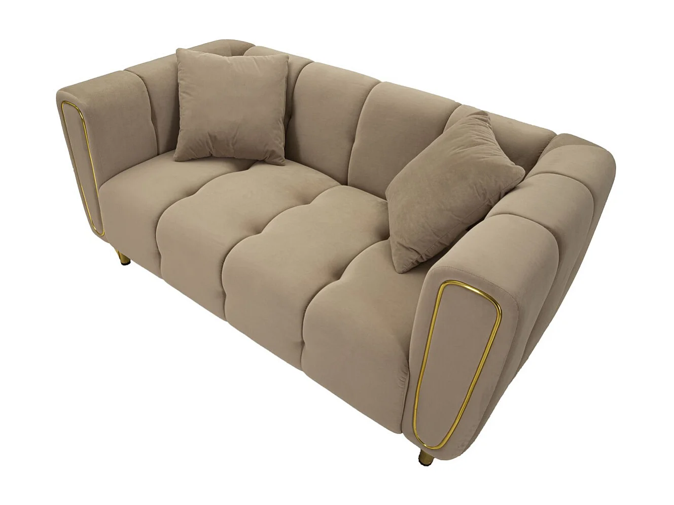 Sofa VKH41, Brązowy, 81x155x71 cm, Kendra Home