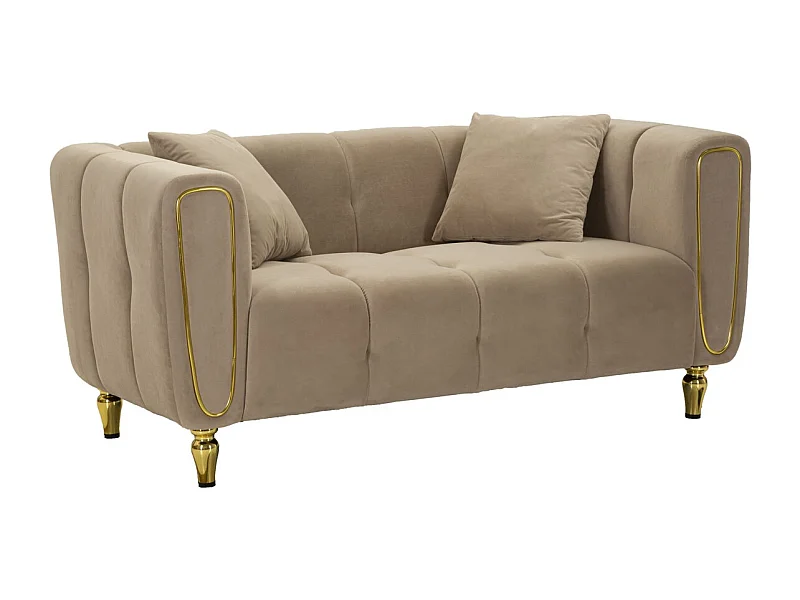 Sofa VKH41, Brązowy, 81x155x71 cm, Kendra Home