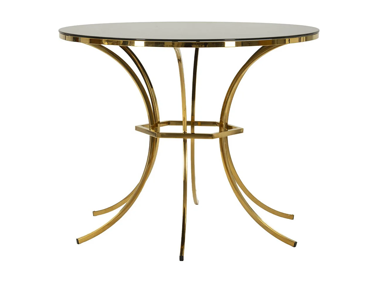 Mesa VKH877, Oro, 100x100x80 cm, Kendra Home