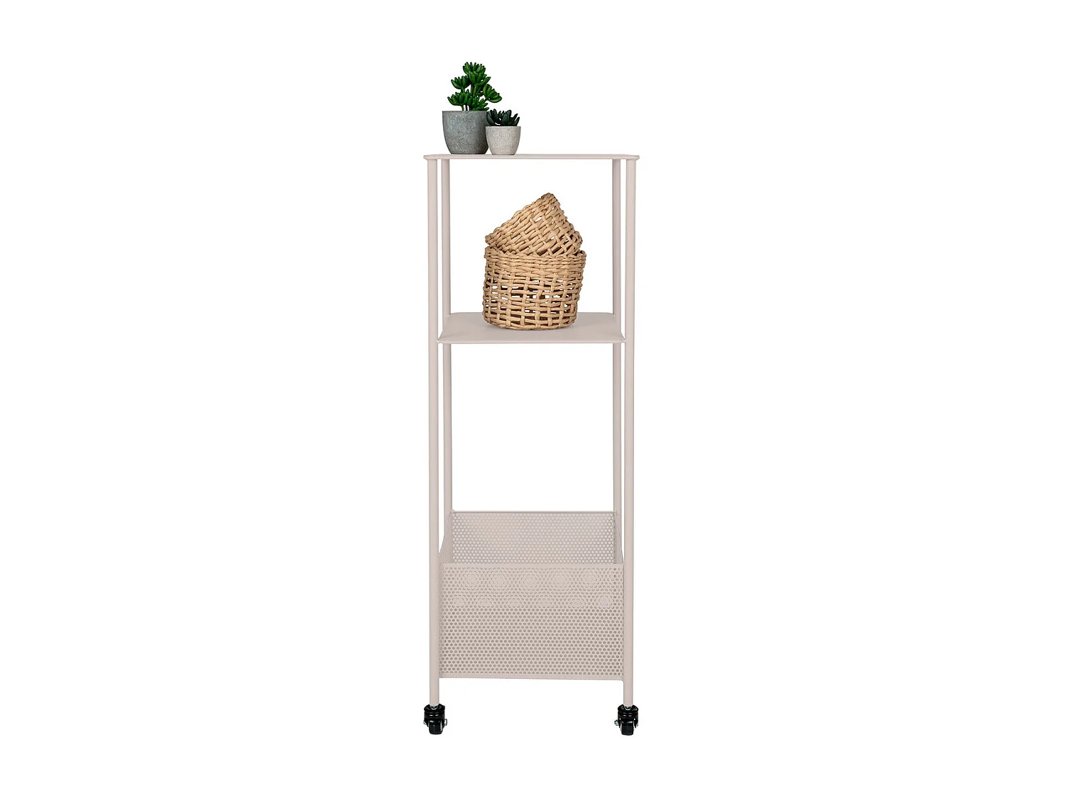 Trolley Torres, Beige, 35x35x100 cm, Kendra Home