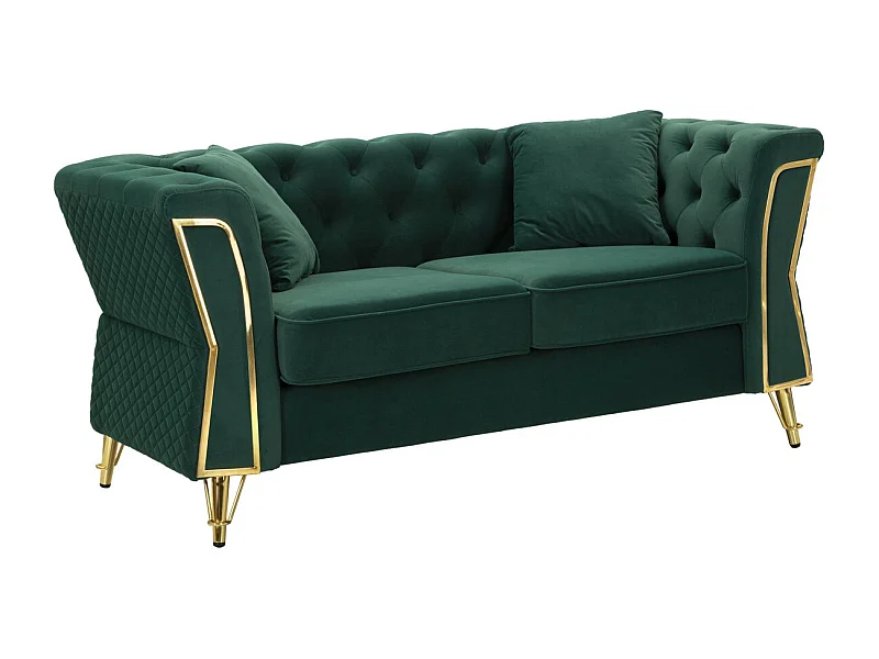 Sofa VKH39, Groen, 162x83x76 cm, Kendra Home