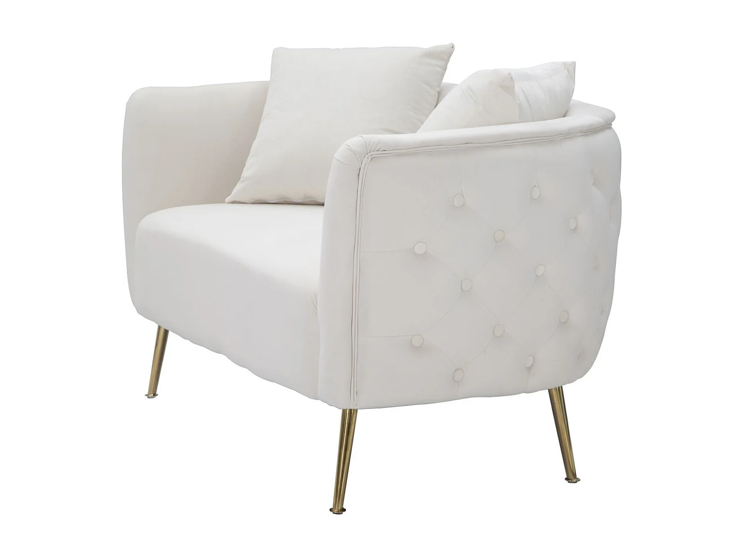 Sofa VKH35, Beige, 127x74x71 cm, Kendra Home