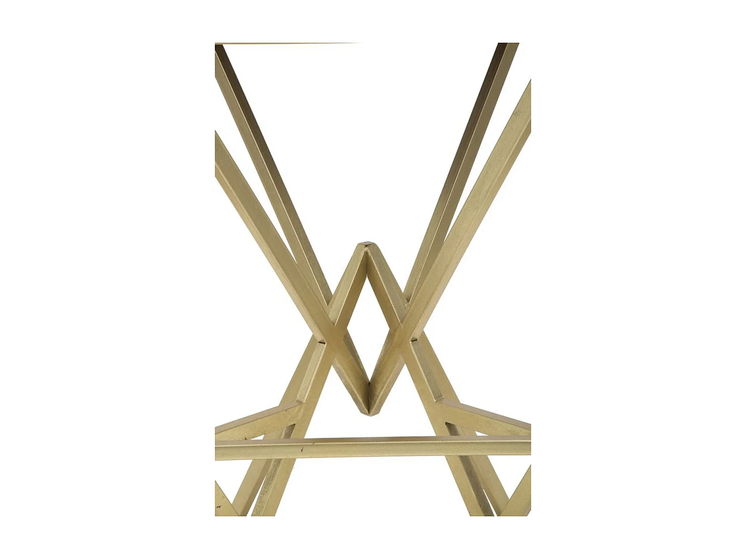 Tabouret Bas Triangles, Or, 40x40x75 cm, Kendra Home