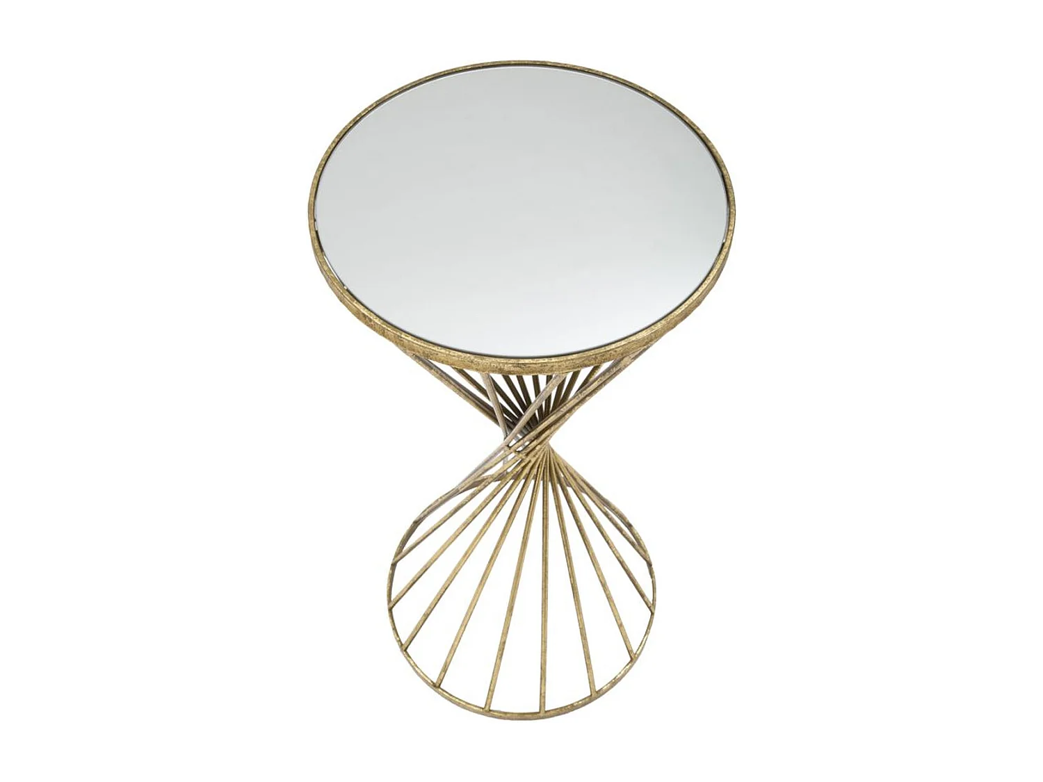 Mesa VKH591, Oro, 35x35x70 cm, Kendra Home