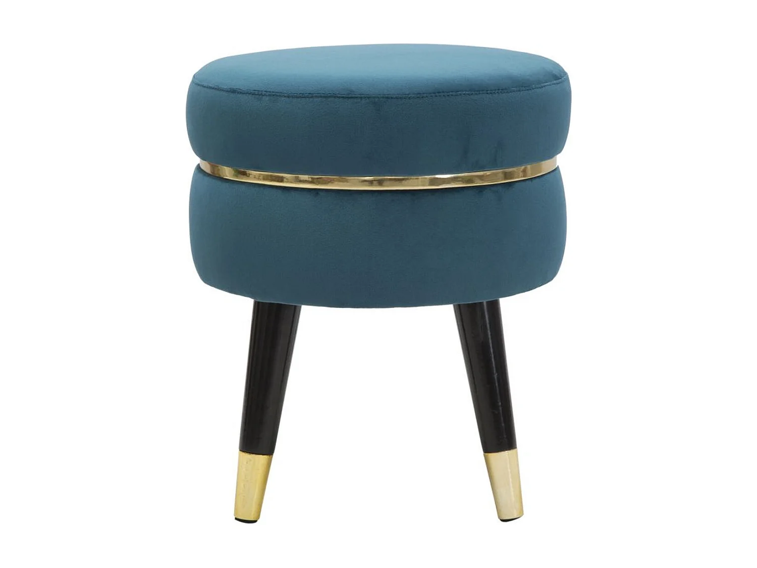 Tabouret Bas VKH459, Vert Canard, 35x35x40,5 cm, Kendra Home
