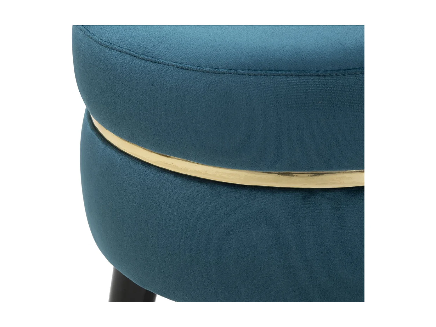 Tabouret Bas VKH459, Vert Canard, 35x35x40,5 cm, Kendra Home