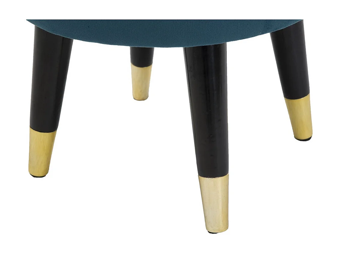 Tabouret Bas VKH459, Vert Canard, 35x35x40,5 cm, Kendra Home