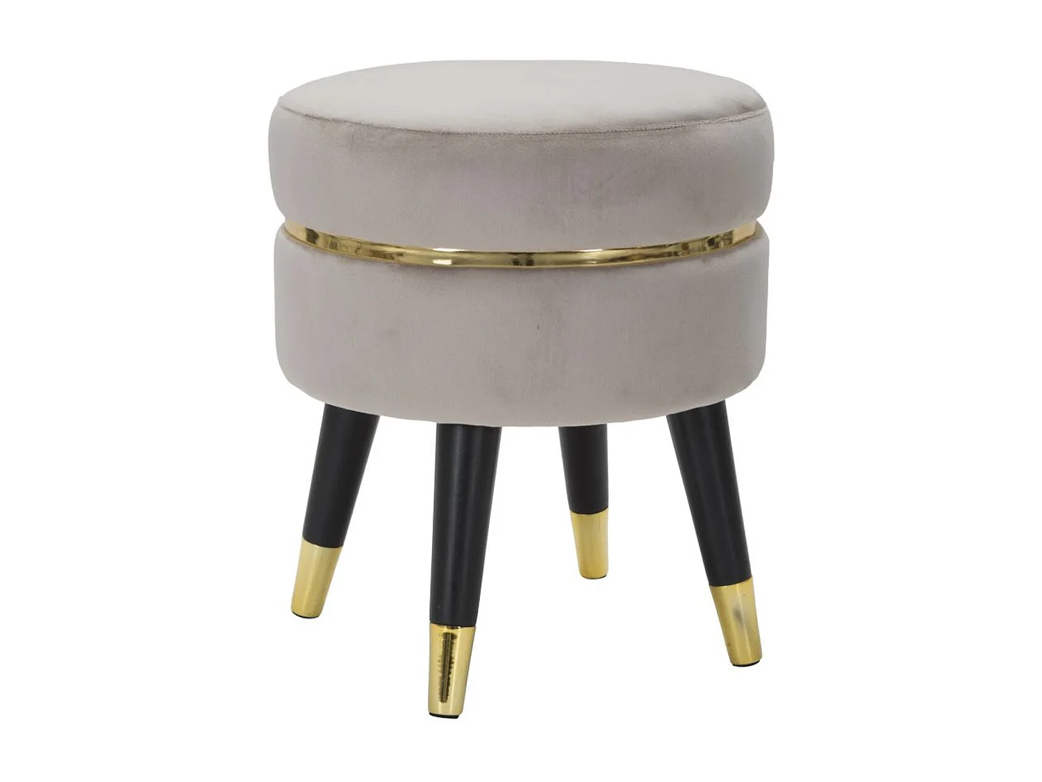 Tabouret Bas VKH456, Gris, 35x35x40,5 cm, Kendra Home