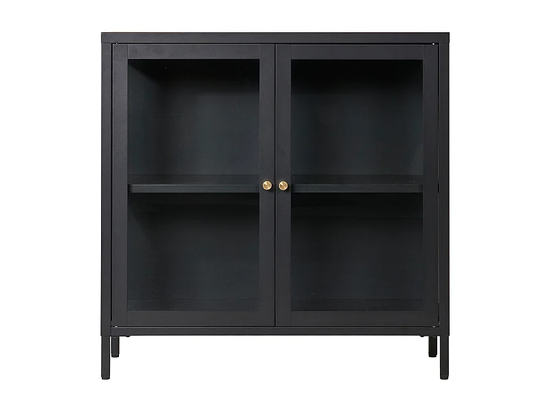 Gablota Dalby, Czarny, 35x80x80 cm, Kendra Home