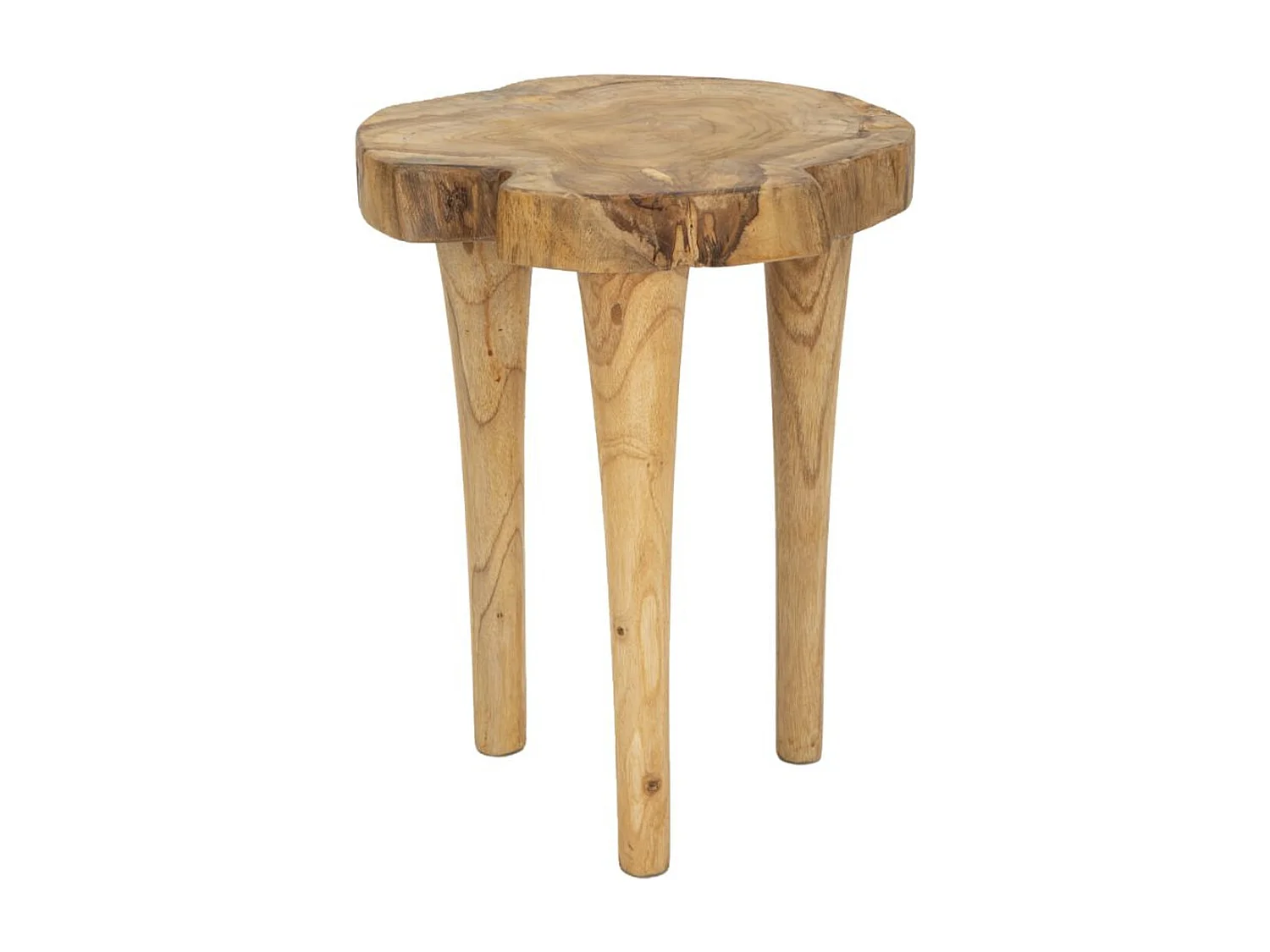 Tabouret Bas Natura 12, Marron, 35x35x45 cm, Kendra Home