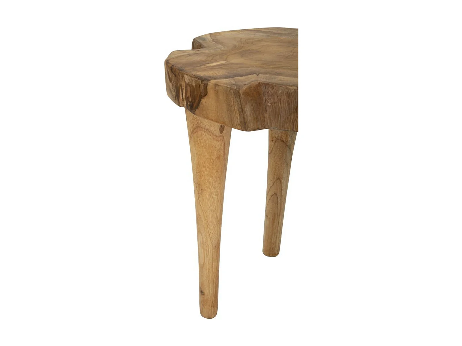Tabouret Bas Natura 12, Marron, 35x35x45 cm, Kendra Home
