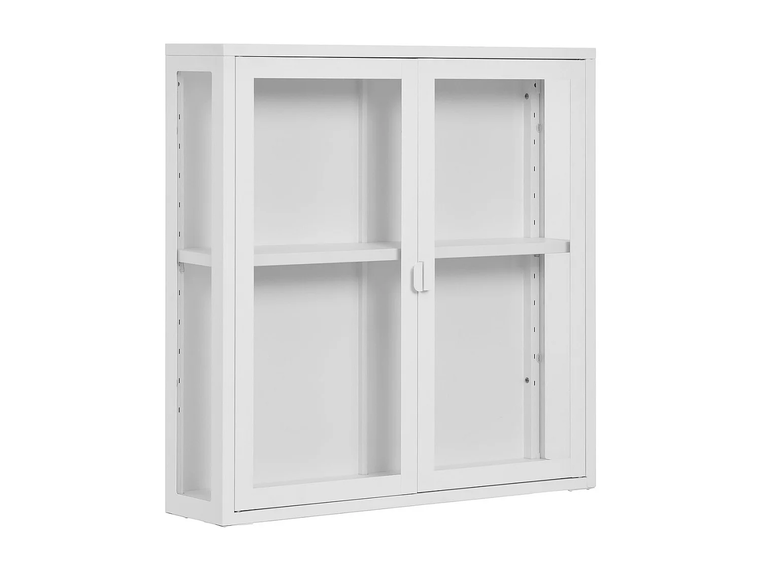 Vitrina Suspendida Brisbane, Blanco, 18x80x80 cm, Kendra Home