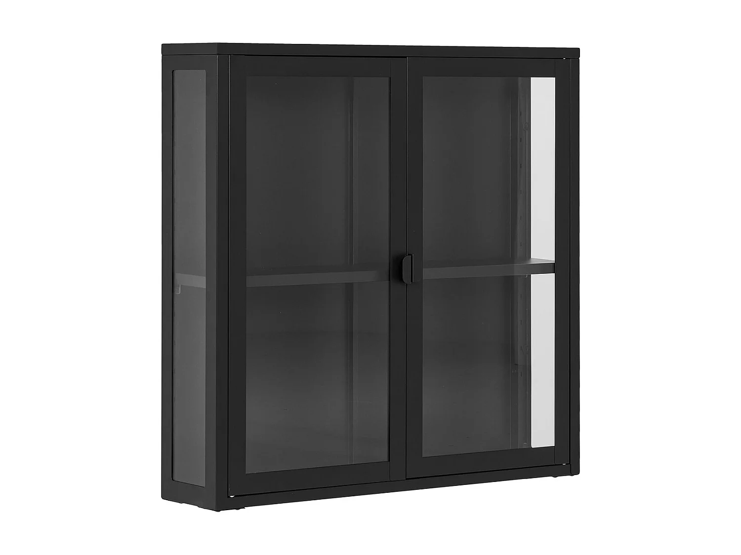 Wisząca Gablota Brisbane, Czarny, 18x80x80 cm, Kendra Home