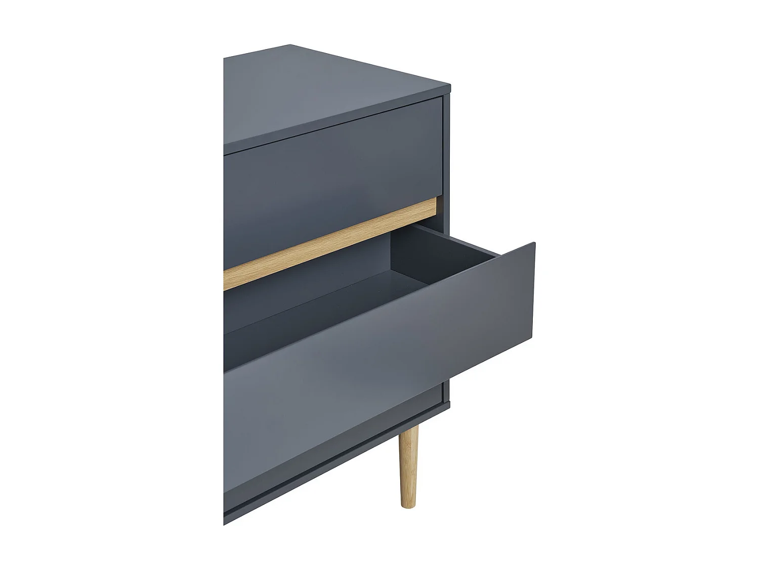 Ladekast Bisley, Grijs, 40x80x80 cm, Kendra Home