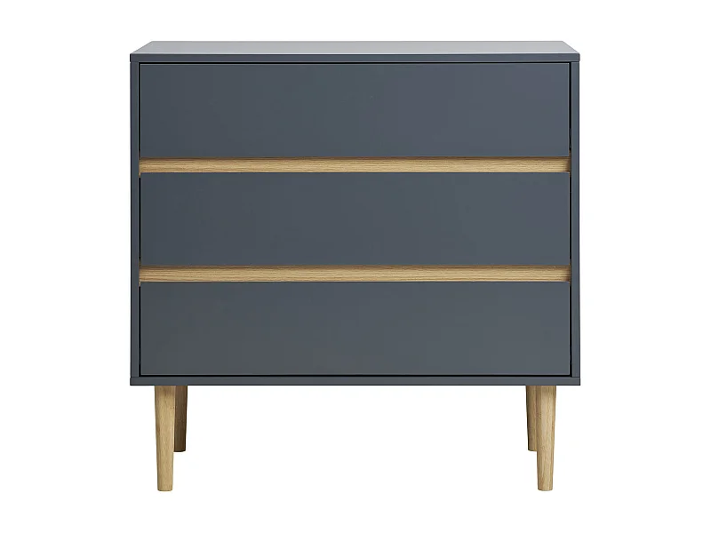 Ladekast Bisley, Grijs, 40x80x80 cm, Kendra Home