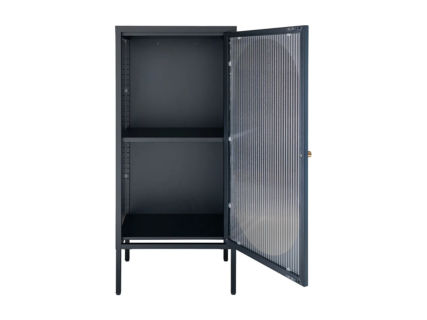 Gablota Adelajda, Czarny, 35x50x110 cm, Kendra Home