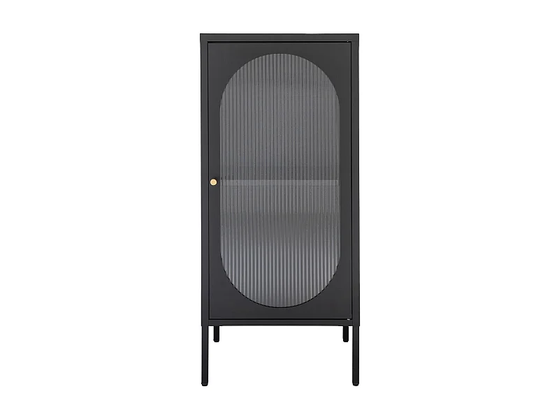 Gablota Adelajda, Czarny, 35x50x110 cm, Kendra Home