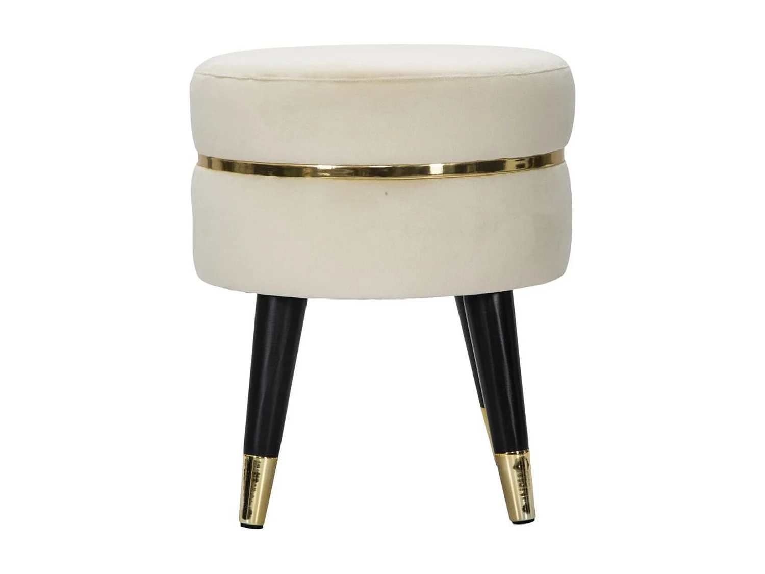 Tabouret Bas VKH458, Beige, 35x35x40,5 cm, Kendra Home