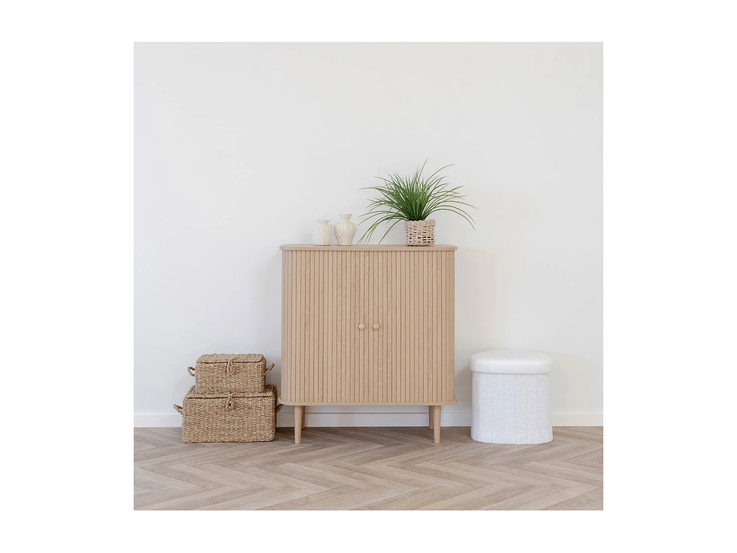 Armoire à Usages Multiples Nikko, Marron, 80x40x87 cm, Kendra Home