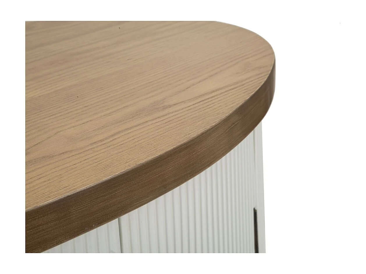 Buffet VKH28, Blanc, 79x48x67 cm, Kendra Home