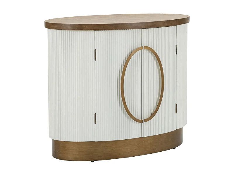 Buffet VKH28, Blanc, 79x48x67 cm, Kendra Home