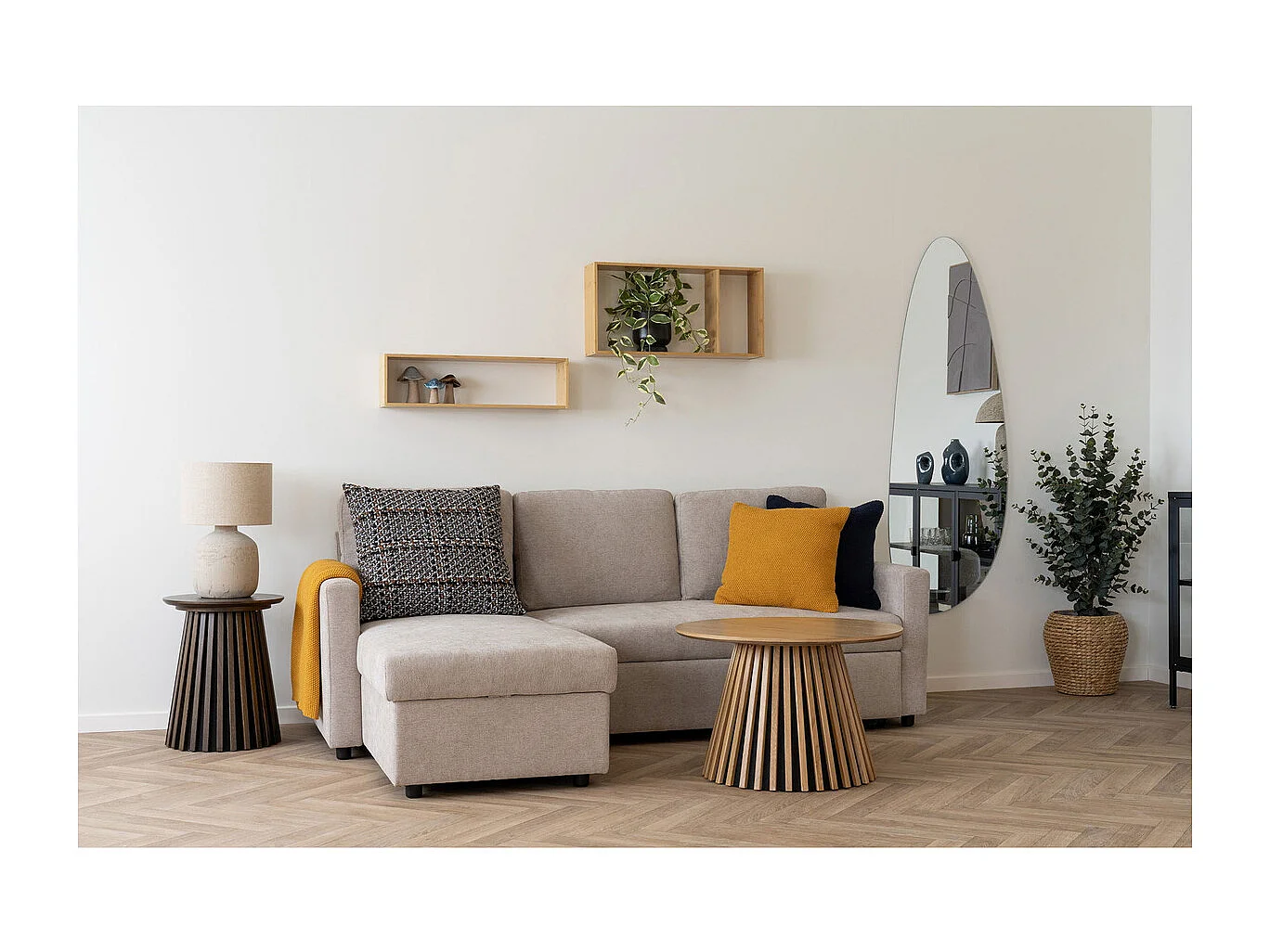 Plank Ember, Bruin, 15x70x19,5 cm, Kendra Home