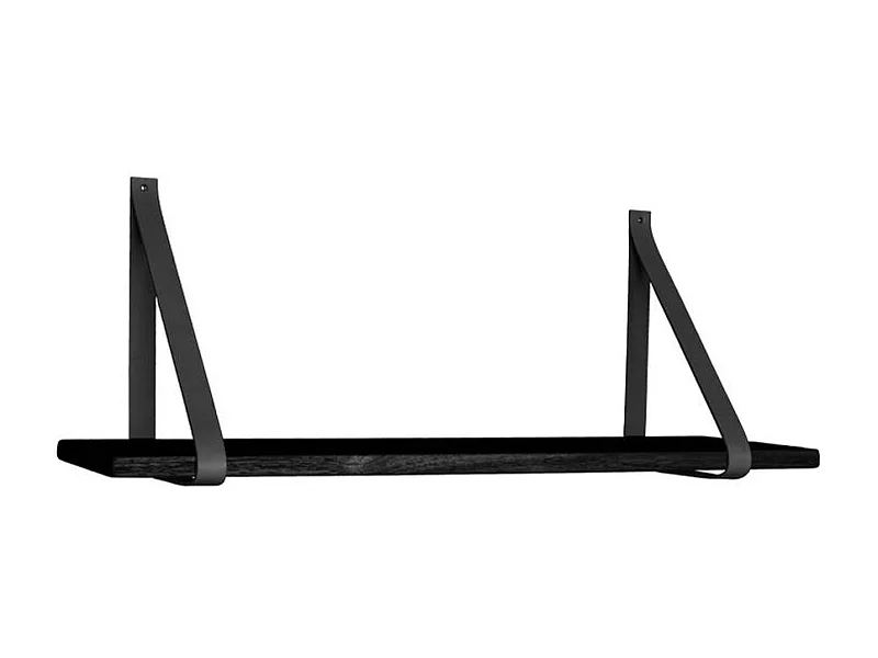 Plank Marea, Zwart, 20x80x2 cm, Kendra Home