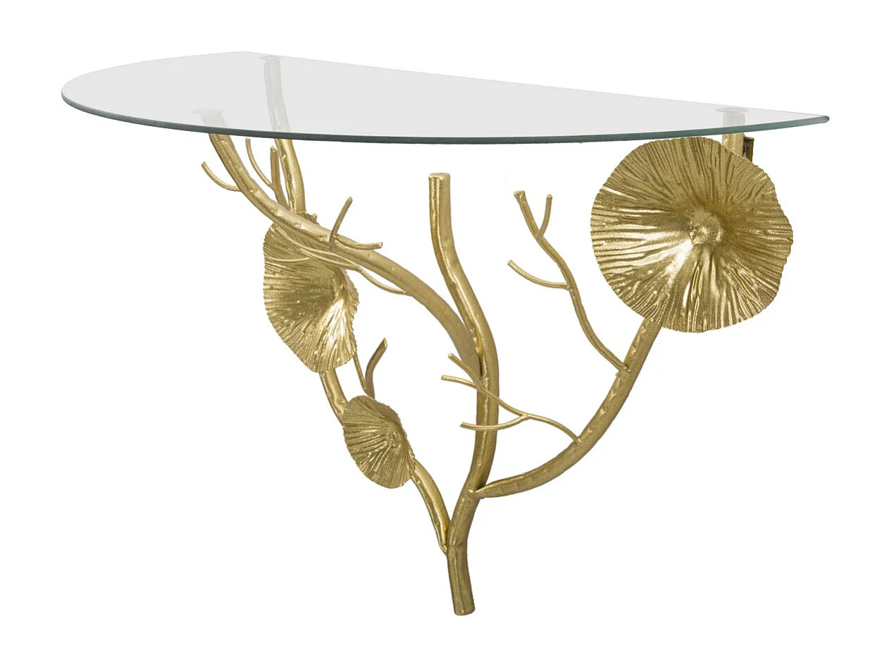 Estante Hoja 58, Oro, 60x30x40 cm, Kendra Home